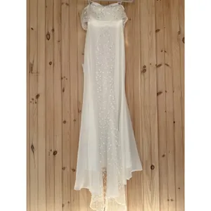 NWT Lulus Beloved Beginning White Embroidered Off-the-Shoulder Maxi Dress Sz XS thumbnail 6