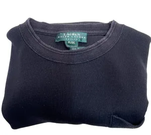 Ralph Lauren Petite Medium Blue100% Cotton Short Sleeve T-shirt 88e thumbnail 7