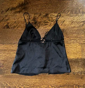 Zara Viral Satin Effect Top With Bow thumbnail 5