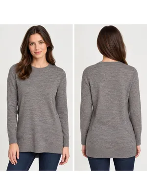 J.Crew $120 Women's S 100% Merino Wool Sweater Cozy Size Small Gray thumbnail 2