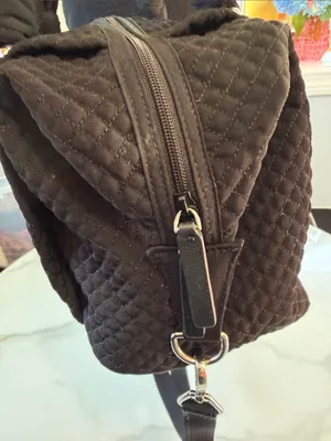 Vera Bradley Black Quilted Small Top-Handle Satchel thumbnail 9