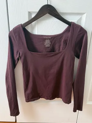 Free People Intimately Clean Lines Long Sleeve in Purple thumbnail 2