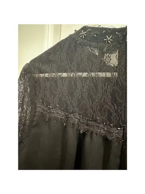 Panitti Black Lace Blouse XL thumbnail 7