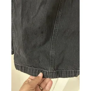 American Eagle Super High Rise Ultra Wide Leg Jeans Womens 4 Black Baggy Faded thumbnail 9
