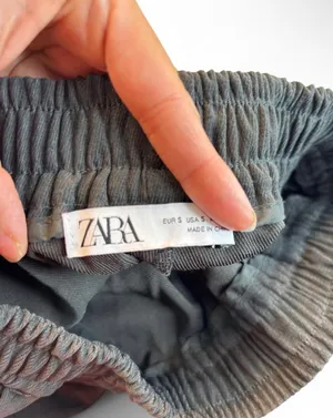 Zara Gray wide leg trousers Size S #trousers #wideleg thumbnail 5