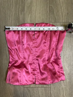 Princess Polly Satin Corset Top Pink Size 2 Hook Front Coquette thumbnail 6