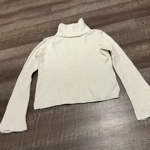 Madewell Cream Merino Wool & Alpaca Blend Turtleneck Sweater thumbnail 1