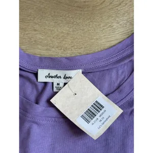 NWT Another Love Lu's Couture Springfield boutique purple puff sleeve top size M thumbnail 4