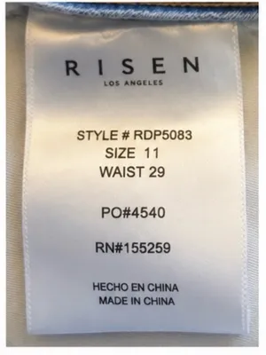 Risen Jeans Size 11 Light Wash High Rise Cropped Wide Leg Jeans thumbnail 7