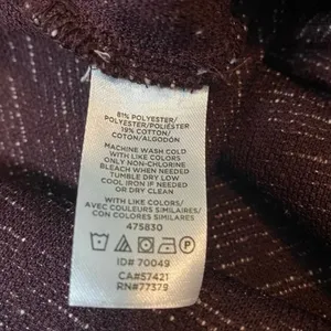 ANN TAYLOR FACTORY 3/4 Length Sleeve in Burgundy, Size M New with tag MSRP $60 thumbnail 10
