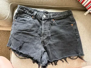 Black Jean Shorts Size 4 thumbnail 1