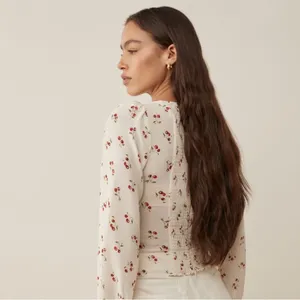 Reformation Chase Cherry Top thumbnail 6