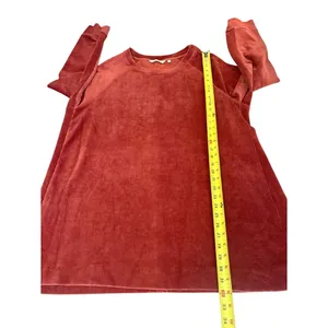 Soft Surroundings Caroline Corduroy Rust Orange Long Sleeve Top Womens Size 1X thumbnail 7