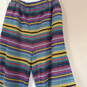Majorelle Revolve Crochet Striped Flowy Pants Flare Beach Vacation Elastic Waist thumbnail 3