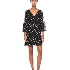 Lilly Pulitzer Women's Size 00 Caroline Silk Tunic Dress Black Gold Metallic thumbnail 2