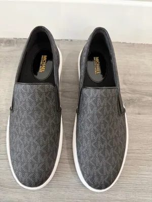 Michael Kors black MK-logo slip-on sneakers, size 8 thumbnail 4