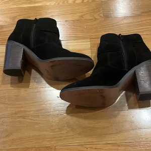 Sole society black grove circle buckle heel boots size 8.5 . thumbnail 5