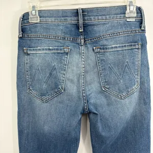 Mother denim the charmer satisfaction blue skinny jeans size 27 thumbnail 11