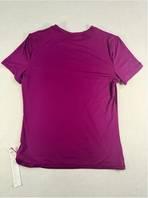 YITTY by Lizzo Women’s Short Sleeve Crewneck Workout T-Shirt Magenta Plum Purple thumbnail 5