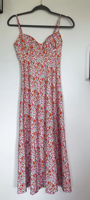 Princess Polly Micro Floral Print Sweetheart Neckline Sleeveless Midi Dress 0 thumbnail 1