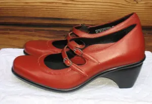 NWOB Dansko Red Orange Clogs 9.5 10 thumbnail 1