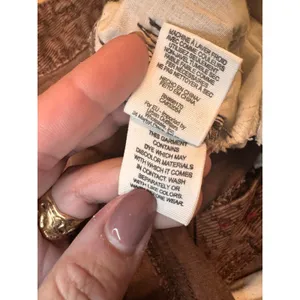 Free People‎ Corduroy Skinny Pants Brown Floral Print Size 28 Low Rise Stretch thumbnail 7