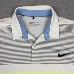 Philadelphia Eagles Shirt Polo Mens Medium White NFL Football Nike Golf Dri Fit thumbnail 5
