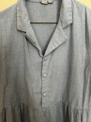 GUU STORE Vintage blue button down dress thumbnail 4