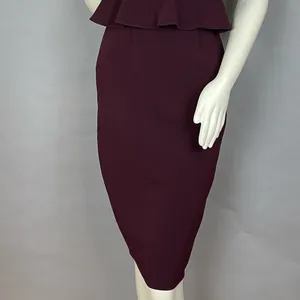 Gianni Bini Molly‎ Dress Women Size 2 Peplum Ruffle Waist Strappy NWT Small Flaw thumbnail 8