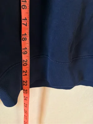 Aritzia Cozy Sweatfleece Perfect Fit Crew Sweatshirt Size XS in Admiral Navy thumbnail 7