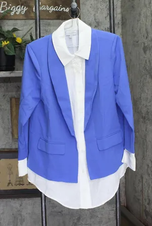 By Stacy London Blazer with Attached Button thumbnail 1