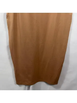 Women’s Nude Seamless Bodycon Midi Slip Dress Size M thumbnail 4