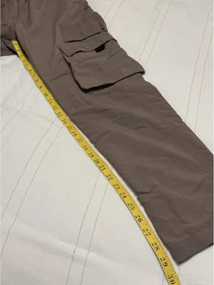 Urban Outfitters BDG Nylon Cargo Pants Women's S Taupe Elastic‎ Waist Wide Leg thumbnail 8