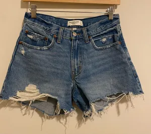 Abercrombie & Fitch Curve Love Boyfriend Short Mid Rise size 0/25 thumbnail 1