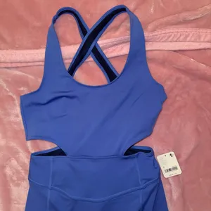 Free People FP Movement Women's XS Back It‎ Up Bodysuit Blue thumbnail 6
