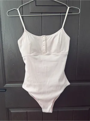 Melissa Odabash Powder Pink Calabasas Ribbed One-Piece Swimsuit Bodysuit US4 UK8 thumbnail 2