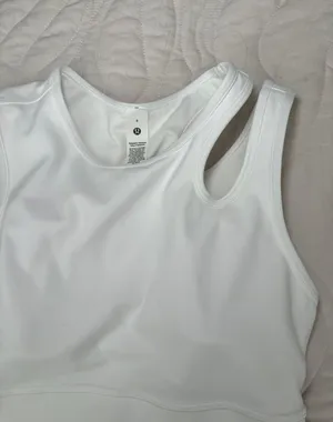 Lululemon White Tank thumbnail 2