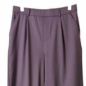 Halara Flex MicroWaffle Wide Leg Pants Size L Travel Dusty Plum Performance thumbnail 3