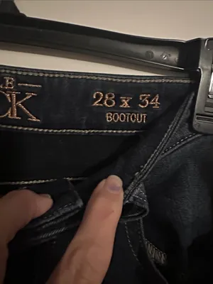 Buckle Black dark wash boot cut blue jeans thumbnail 4