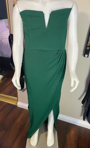 Emerald Green Pretty Little Thing Bodycon Dress thumbnail 1