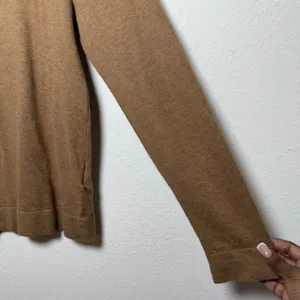 J. Crew Women 100% Cotton‎ Teddie Sweater Medium Brown Academia Preppy thumbnail 6