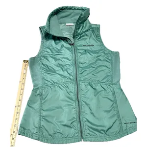 Columbia Mix It Around Vest Womens XS Teal Mint Green Quilted Fleece Omni-Shield thumbnail 7