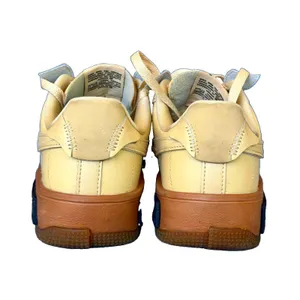 Nike Air Force 1 Fontanka Sesame Gum Brown Leather Sneakers Women's 7 DH1290-201 thumbnail 7