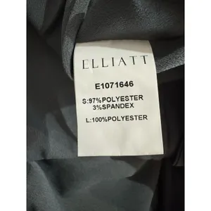 NWOT Elliatt Camo Blouson Halter Dress Sz Large Charcoal Gray Asymmetrical Satin thumbnail 6