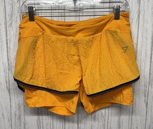 Womens Size M Gymshark Gold Gym Shorts EUC thumbnail 1