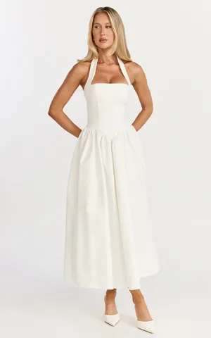 New Showpo Helda Midi Dress Halter Tie Neck Corset Dress Size Medium MSRP $139 thumbnail 6