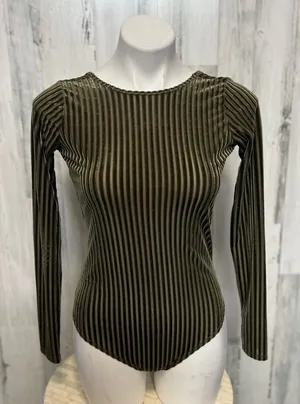 Velvet bodysuit Green thumbnail 1