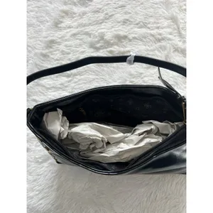 Crossi New York Black Shoulder Bag Faux Leather Studded Y2K Purse Gold Hardware thumbnail 8