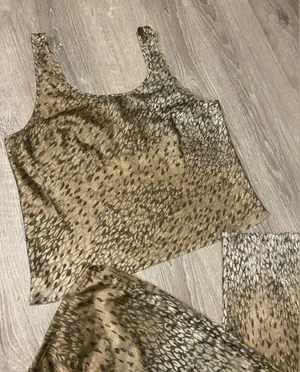 Victorias Secret Satiny Animal Print Lounge | Pajama Set thumbnail 6