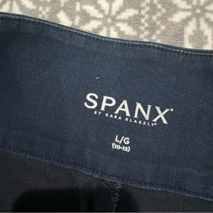 Spanx High Rise Side Zip Alexia‎ StretchSkinny Jeans Indigo Large Minimalist thumbnail 7